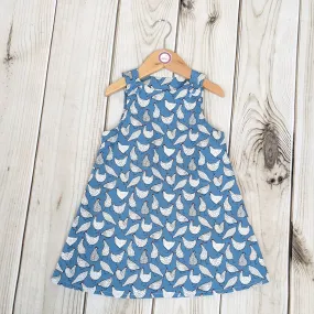 Chicken Print Pinafore Dress