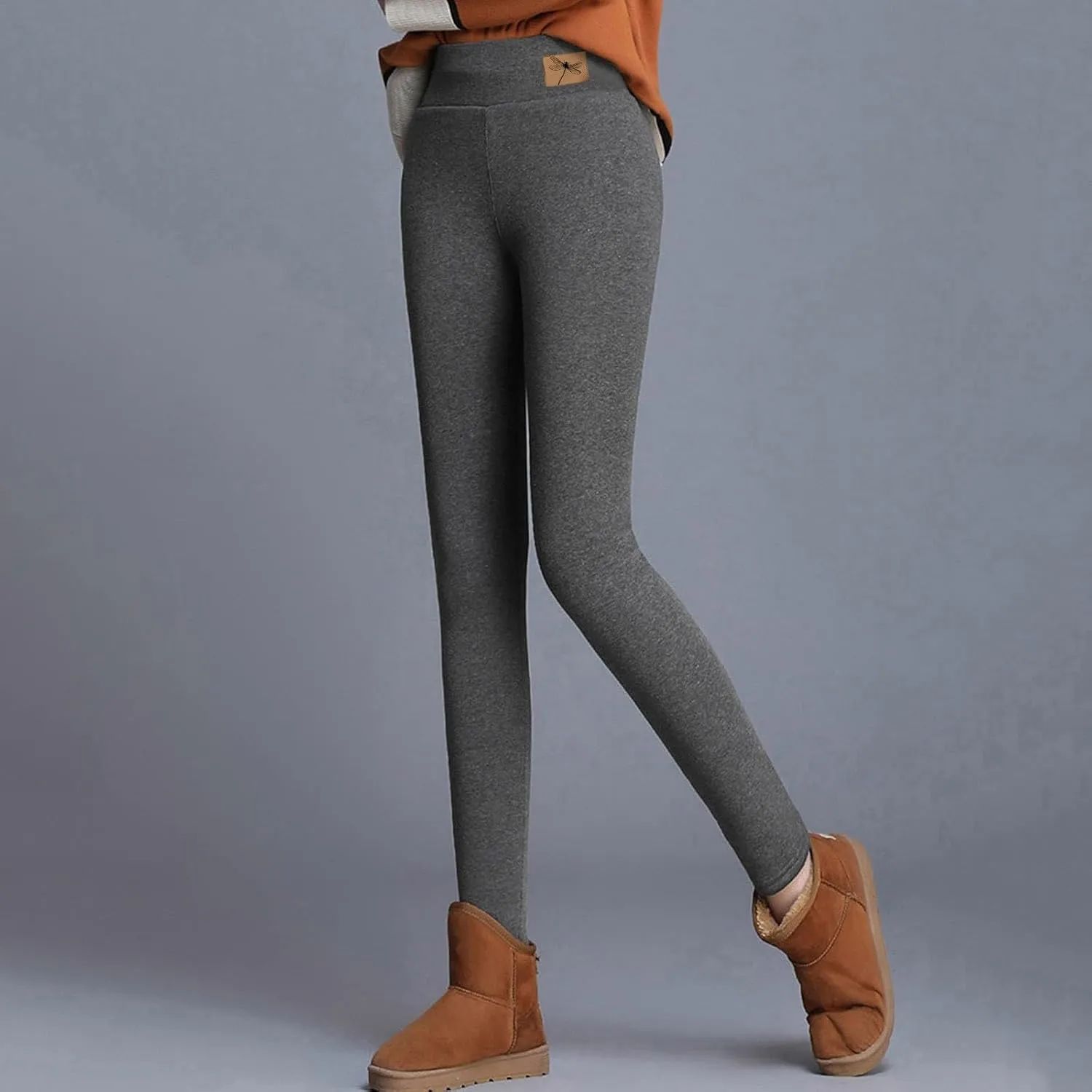 Fleece Lined Leggings Women High Waisted Warm Winter Thermal Yoga Pants Tummy Control Soft Tights for Hiking Workout