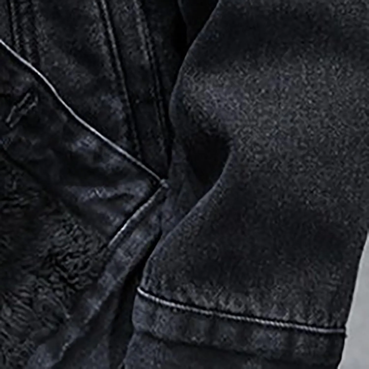 Mens Fleece Lined Denim Hoodie Jacket Casual Button Down Winter Warm Hooded Cowboy Jean Jacket Thicken Trucker Coats