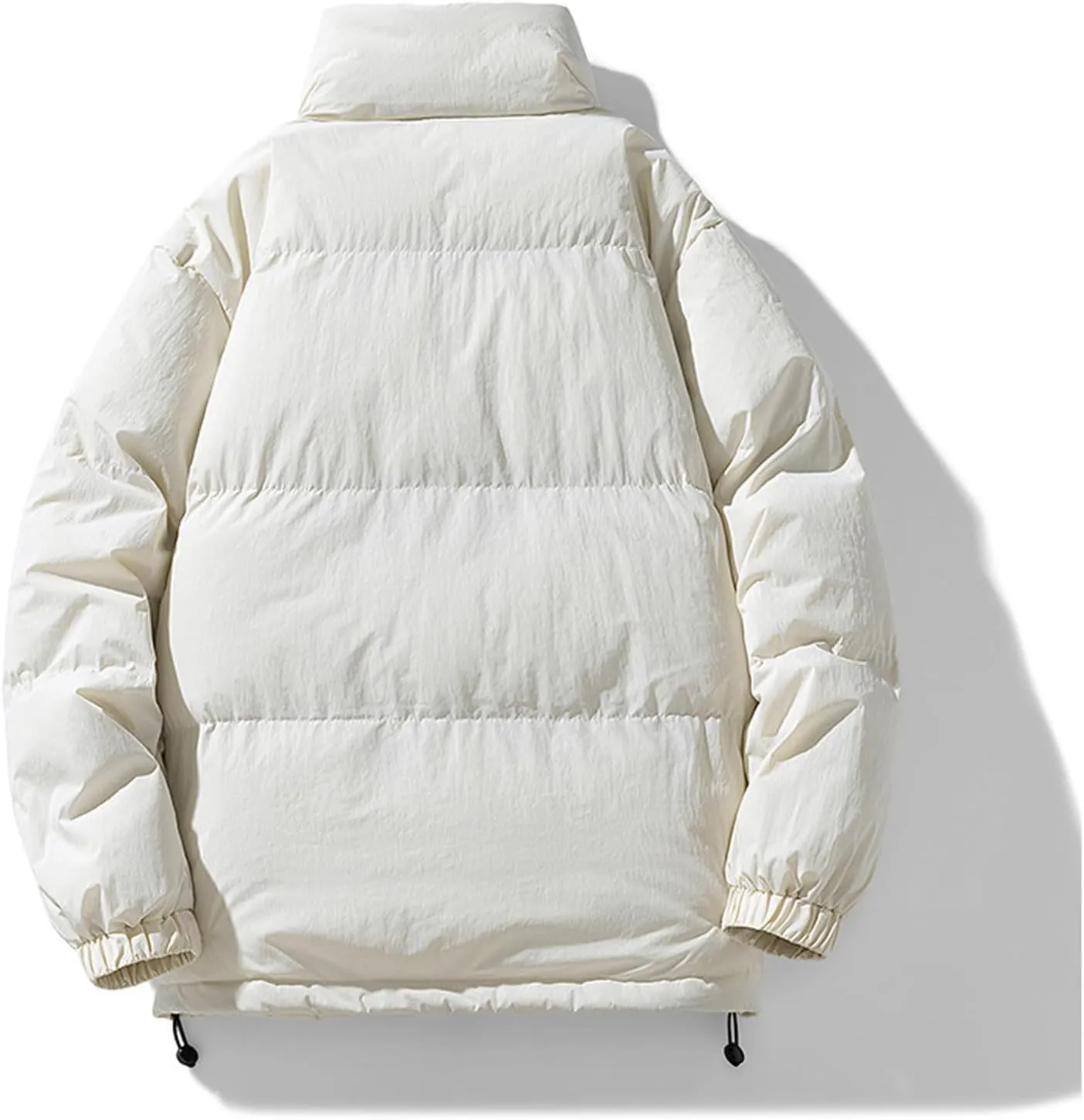 Mens Puffer Jackets Thickened Winter Down Coats Warm Stand Collar Zip Up Puffy Jacket Parka Ski Bubble Coat Outerwear
