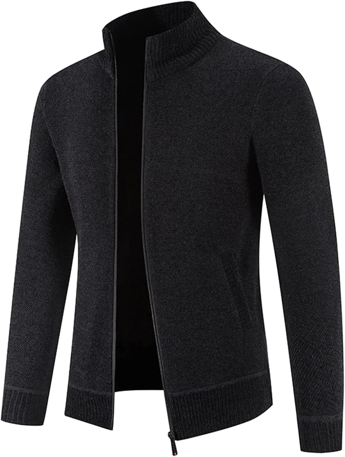Men's Thermal Hoodie Fashion Long Sleeve Warm Solid Color Hooded Jackets Tops