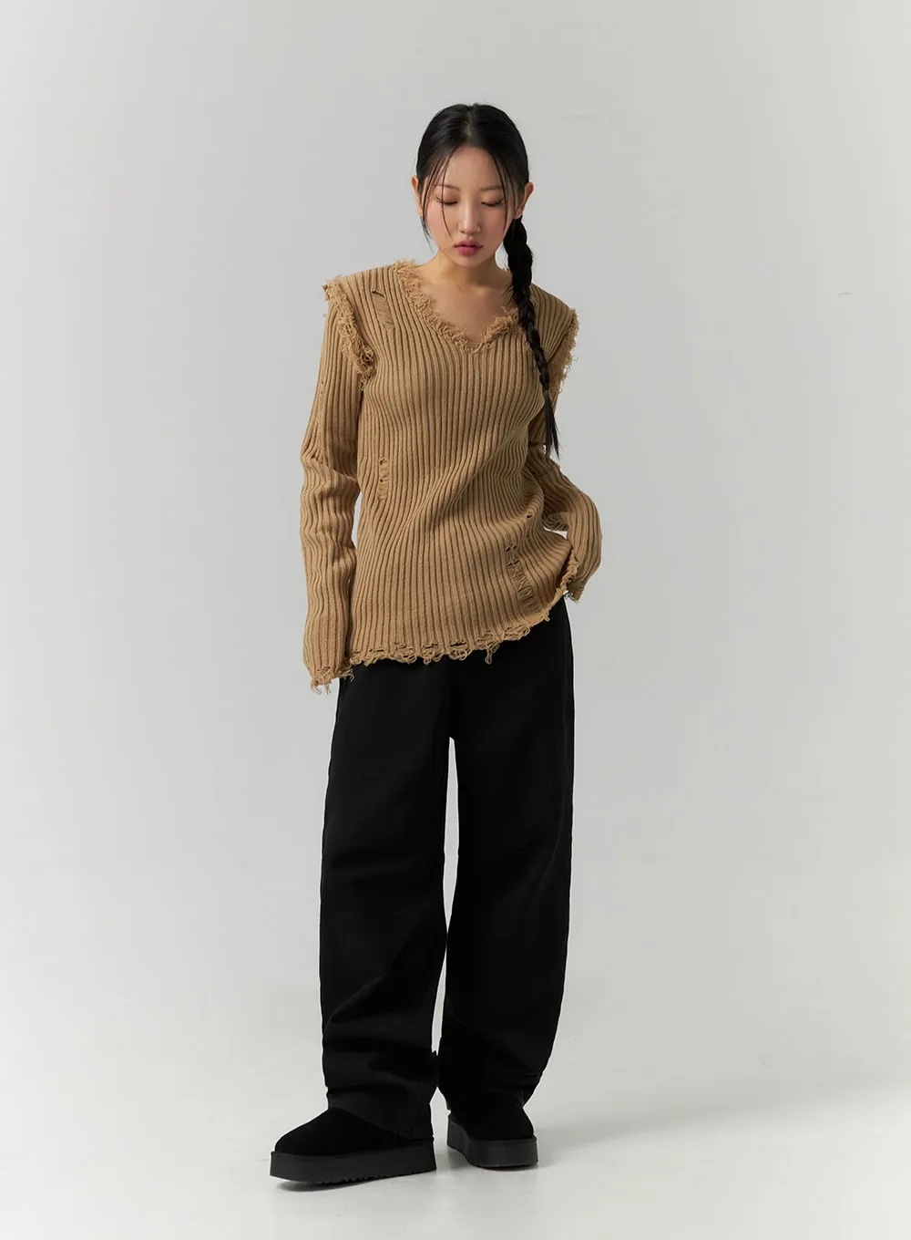 Straight Leg Fleece Pants CD307