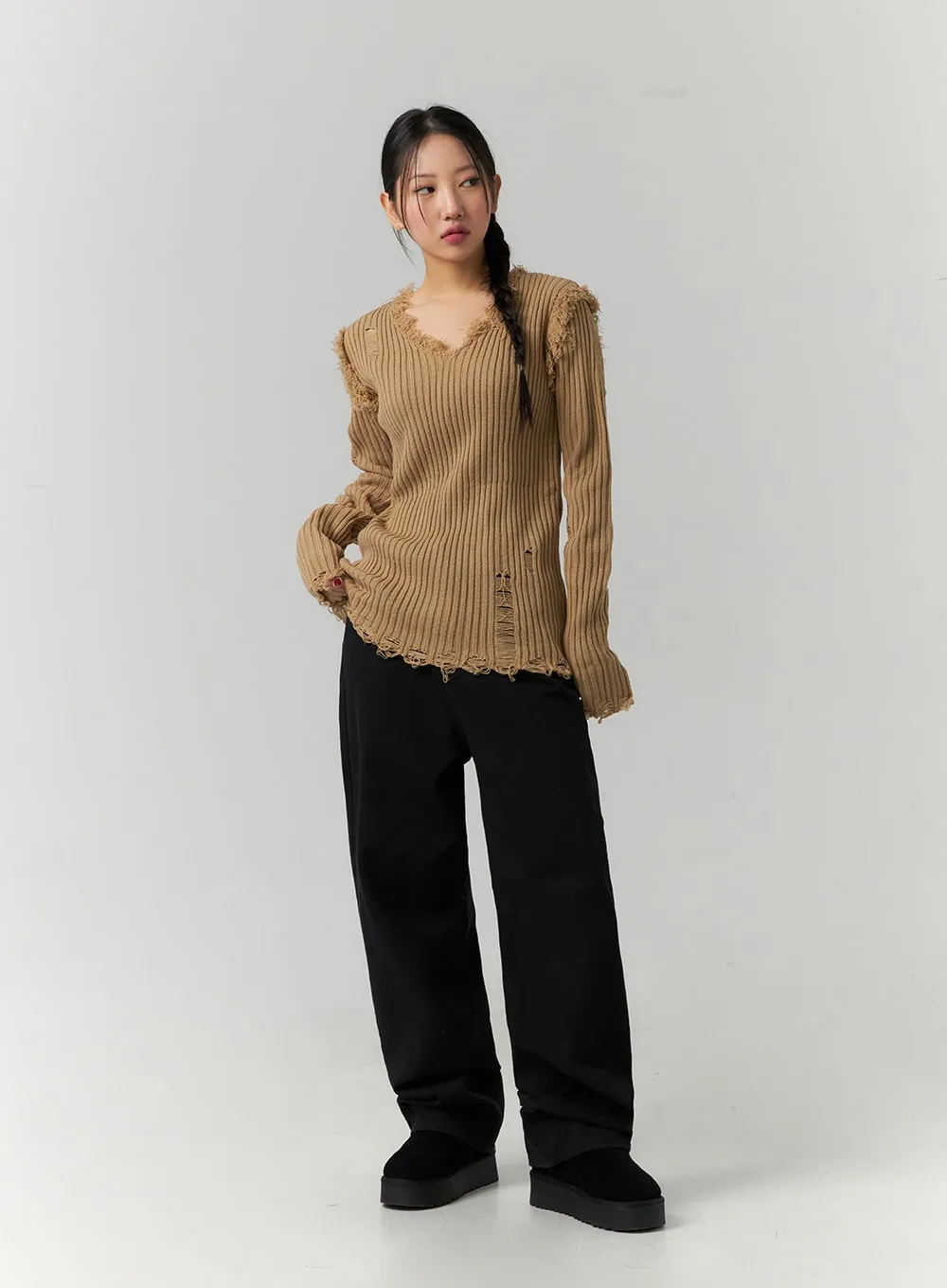Straight Leg Fleece Pants CD307