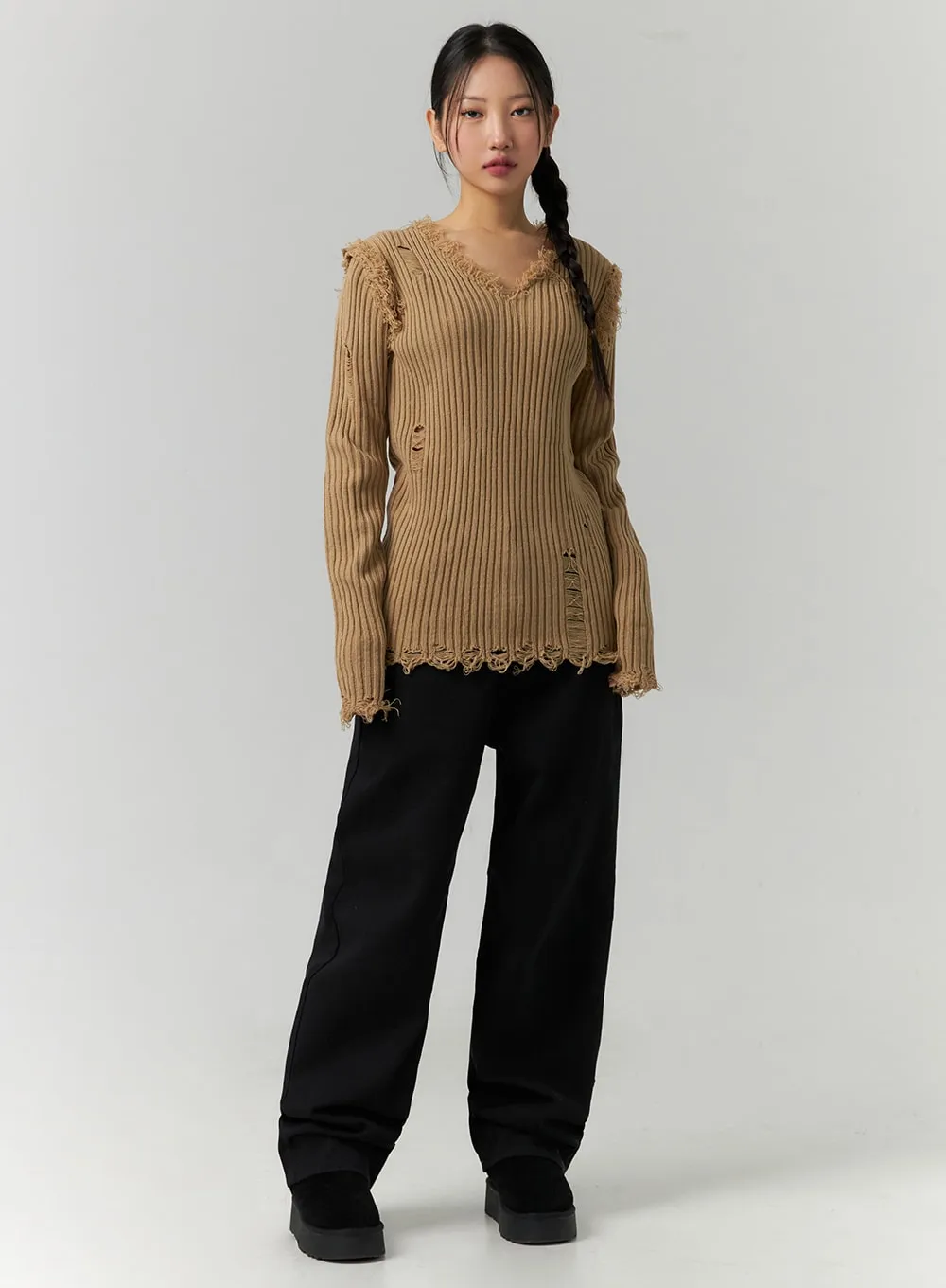 Straight Leg Fleece Pants CD307