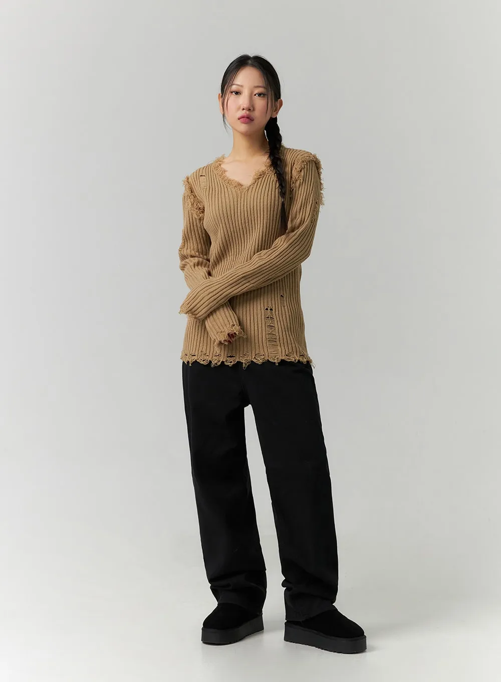 Straight Leg Fleece Pants CD307