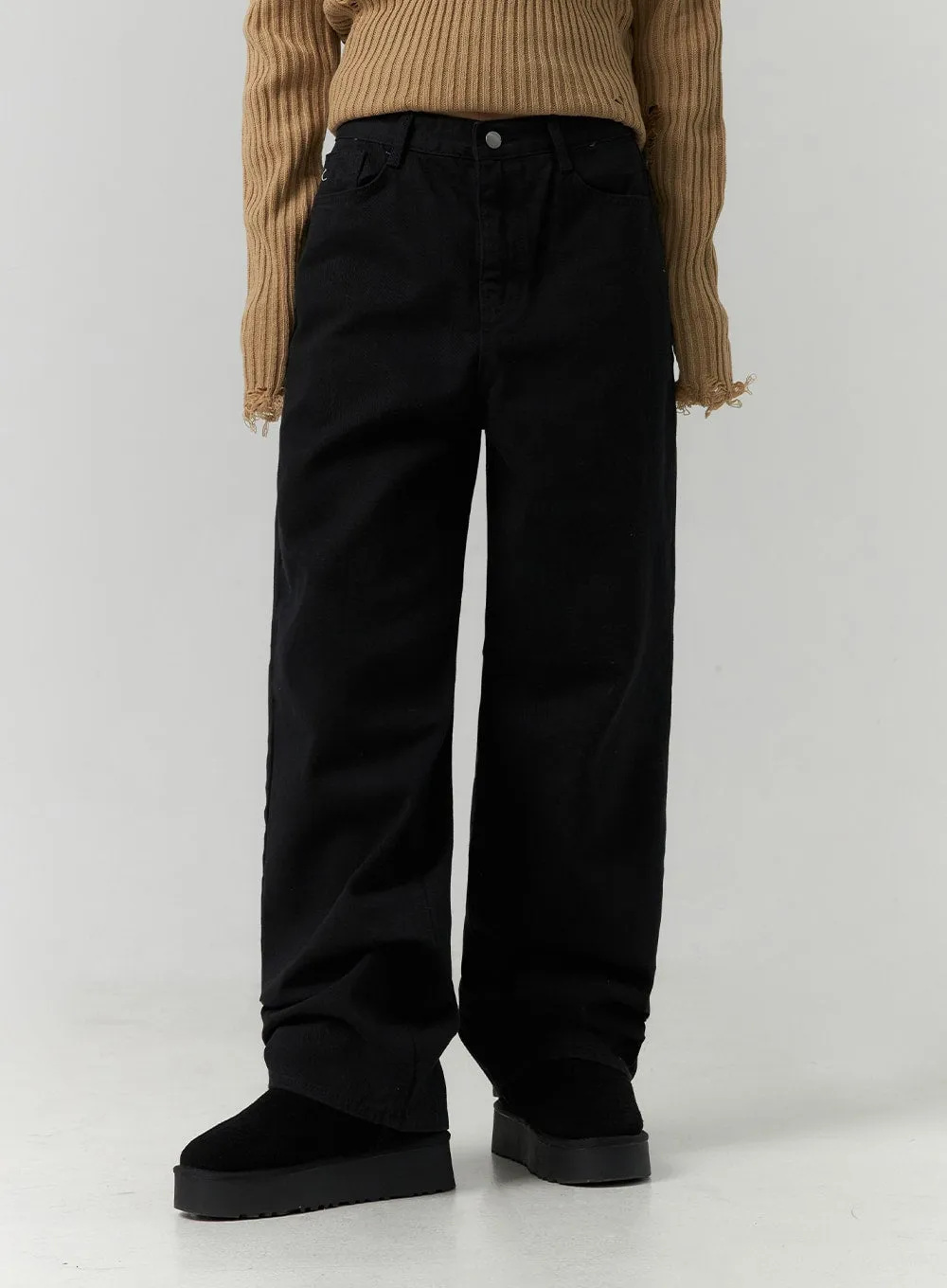 Straight Leg Fleece Pants CD307