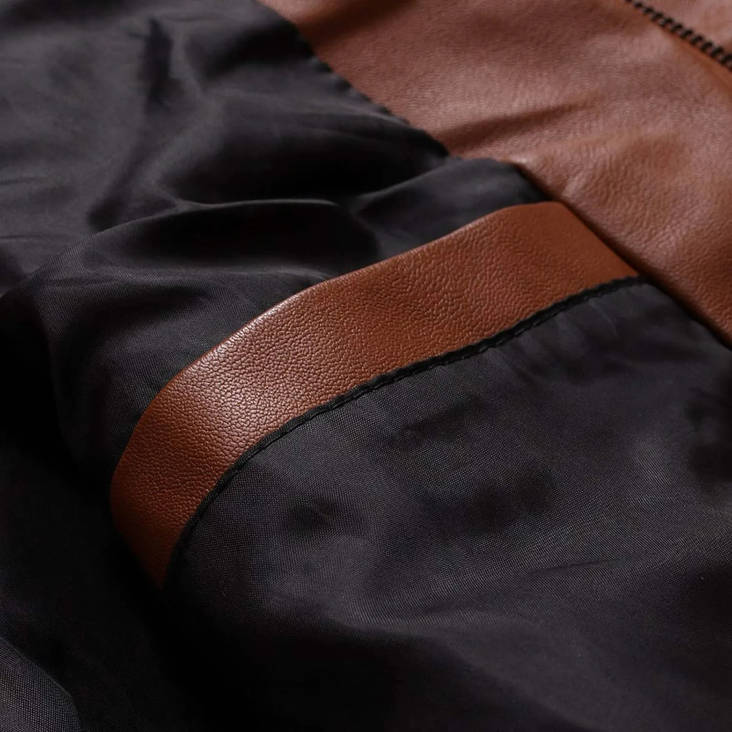 Winter Jackets for Men Fall Jackets for Men Winter Casual Stand Collar Leather Jacket Coat Faux Fur Lined Jacket