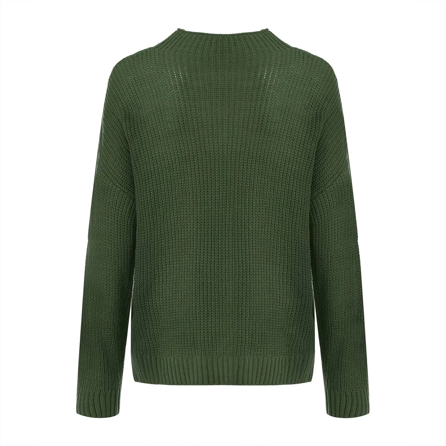Women Turtleneck Long Sleeve Fashion Sweaters Chunky Knit Fall Winter Oversized Loose Pullover Sweater Top Warm Cotton
