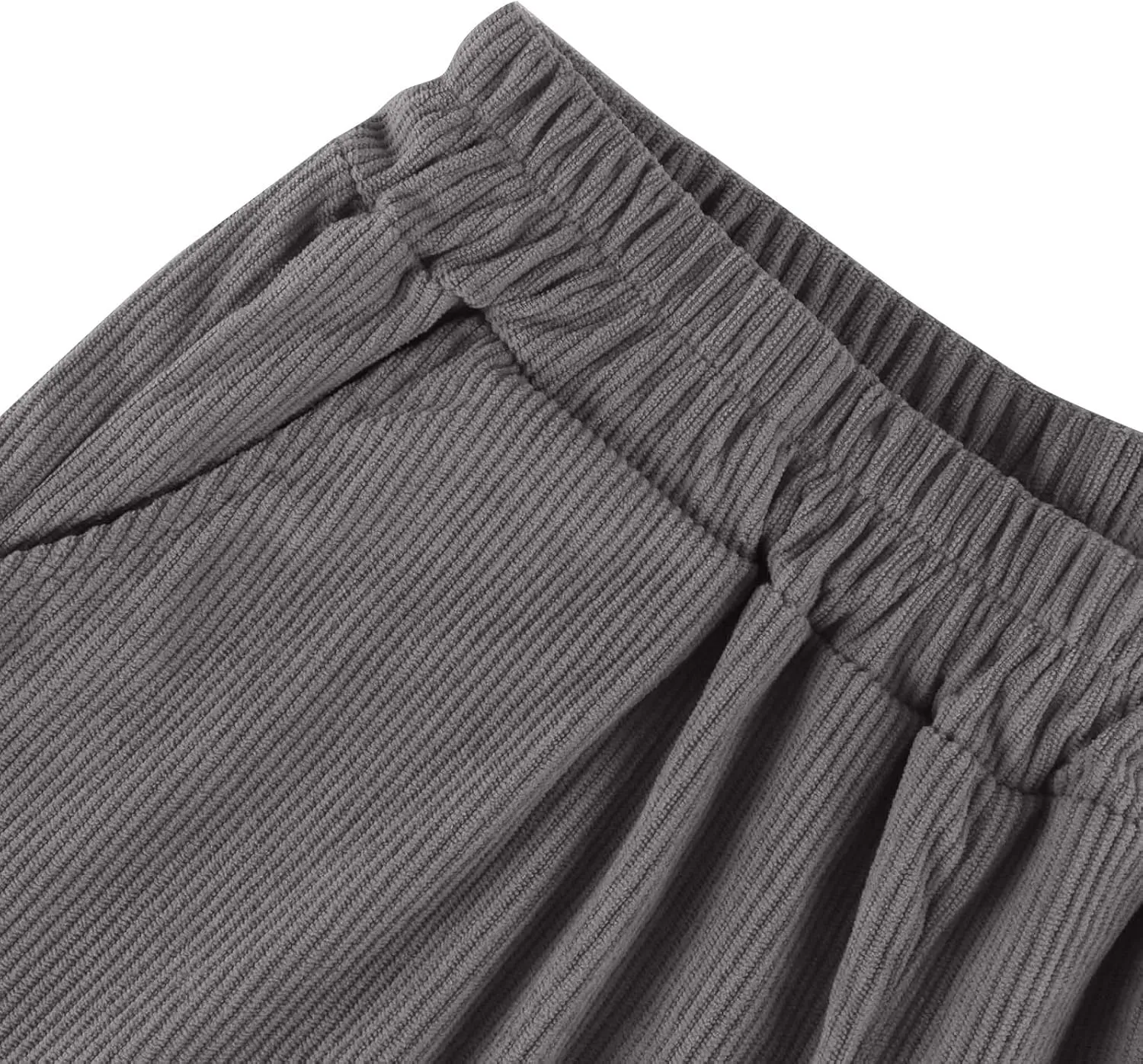 Womens Corduroy Pants Comfy High Waitsted Straight Leg Work Pants Trousers Business Casual Pants with Pockets