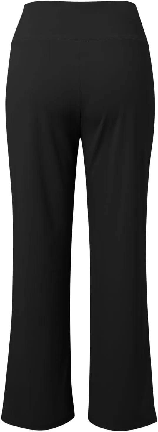 Women's Pants Elastic High Waist Casual Yoga Pants Straight Wide Leg Drawstring Trouser Stretch Baggy Sweatpants with Pockets