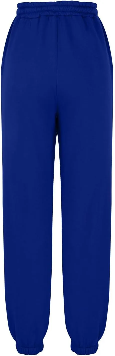Womens Winter Sweatpants Thermal Fleece Lined Jogger Pants Elastic High Waist Athletic Lounge Thick Sweatpant