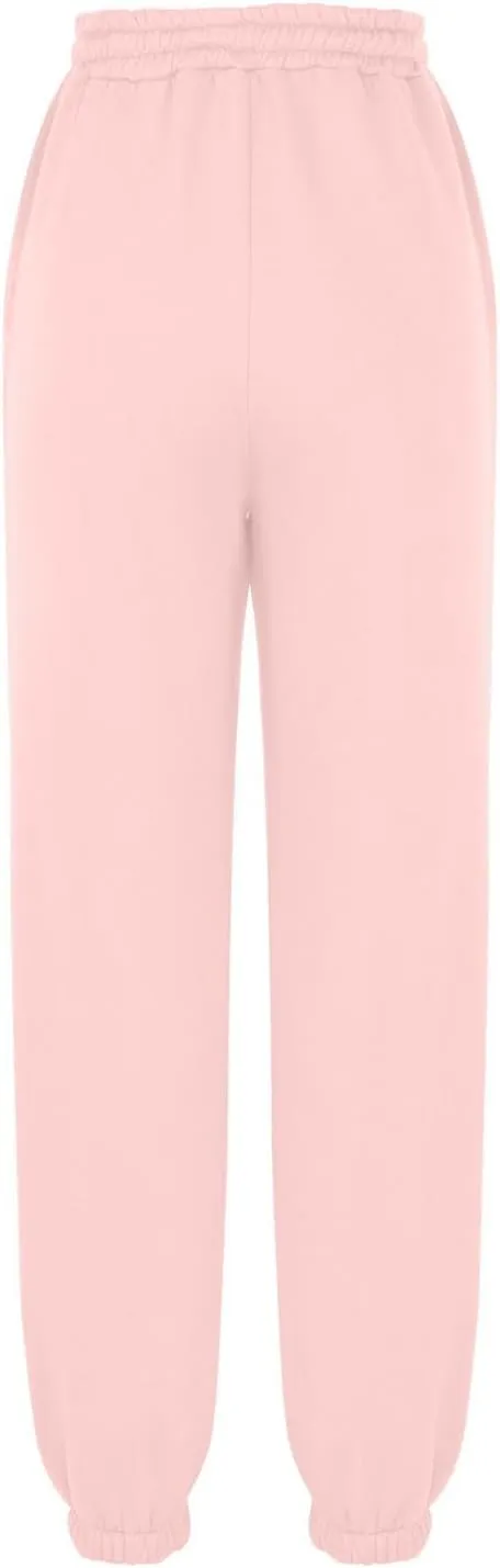 Womens Winter Sweatpants Thermal Fleece Lined Jogger Pants Elastic High Waist Athletic Lounge Thick Sweatpant